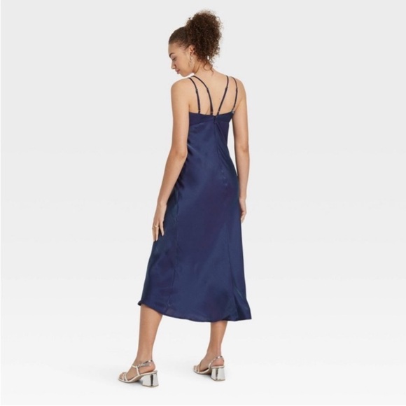 NWT Wild Fable Midnight Blue Dress 💙 Sz Large - Picture 2 of 3